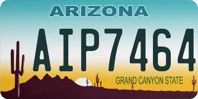 AZ license plate AIP7464