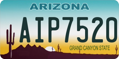 AZ license plate AIP7520