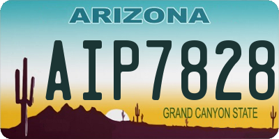AZ license plate AIP7828