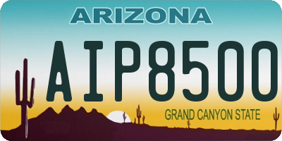 AZ license plate AIP8500