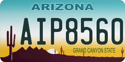 AZ license plate AIP8560