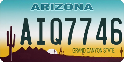 AZ license plate AIQ7746