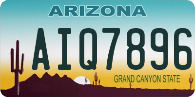 AZ license plate AIQ7896