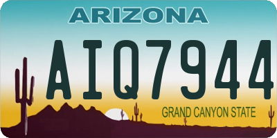 AZ license plate AIQ7944