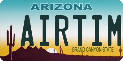 AZ license plate AIRTIM