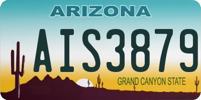 AZ license plate AIS3879