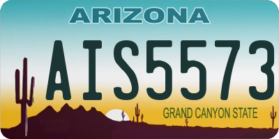 AZ license plate AIS5573