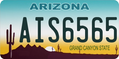 AZ license plate AIS6565