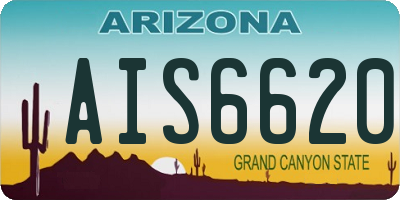 AZ license plate AIS6620