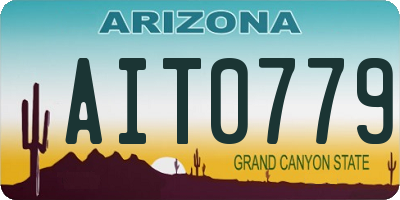 AZ license plate AIT0779