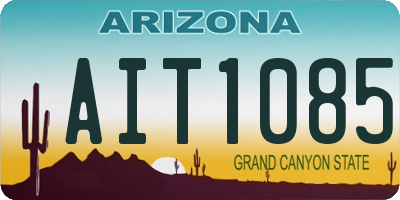 AZ license plate AIT1085