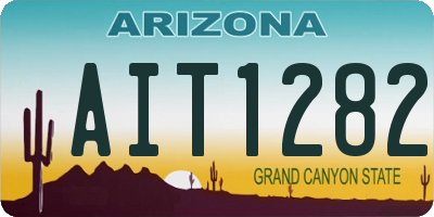 AZ license plate AIT1282