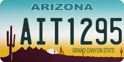 AZ license plate AIT1295