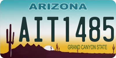 AZ license plate AIT1485