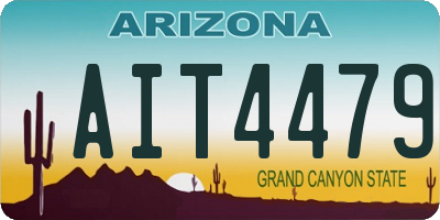 AZ license plate AIT4479