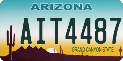 AZ license plate AIT4487