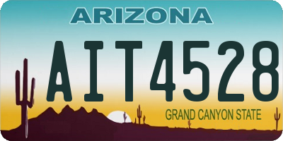 AZ license plate AIT4528