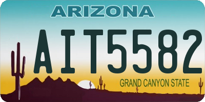 AZ license plate AIT5582