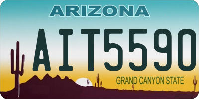 AZ license plate AIT5590