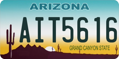 AZ license plate AIT5616