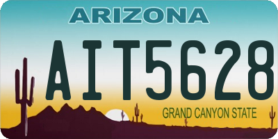 AZ license plate AIT5628