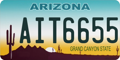 AZ license plate AIT6655