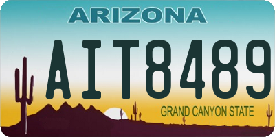 AZ license plate AIT8489