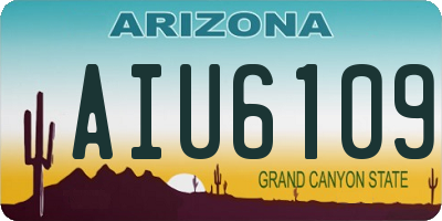 AZ license plate AIU6109