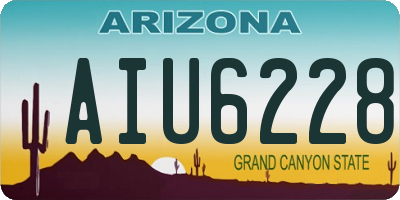 AZ license plate AIU6228