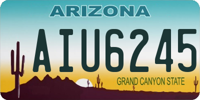 AZ license plate AIU6245