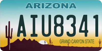 AZ license plate AIU8341