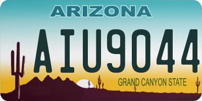 AZ license plate AIU9044