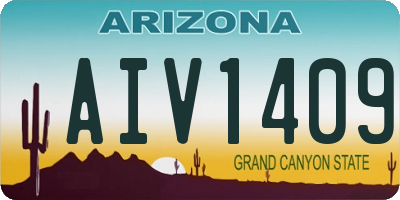 AZ license plate AIV1409