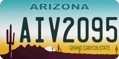AZ license plate AIV2095
