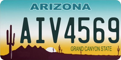 AZ license plate AIV4569