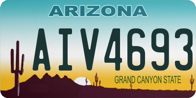 AZ license plate AIV4693