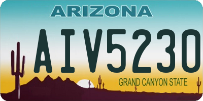 AZ license plate AIV5230
