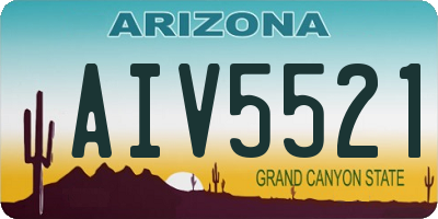 AZ license plate AIV5521