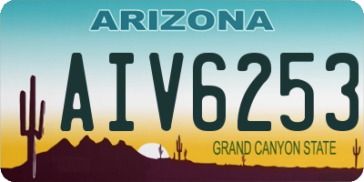 AZ license plate AIV6253