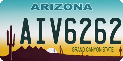 AZ license plate AIV6262