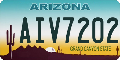 AZ license plate AIV7202