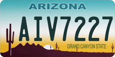 AZ license plate AIV7227