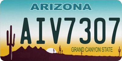 AZ license plate AIV7307