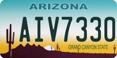 AZ license plate AIV7330