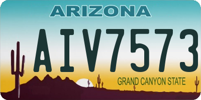 AZ license plate AIV7573