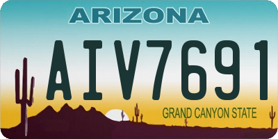 AZ license plate AIV7691