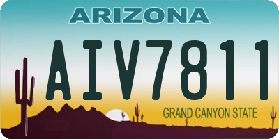 AZ license plate AIV7811