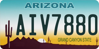 AZ license plate AIV7880