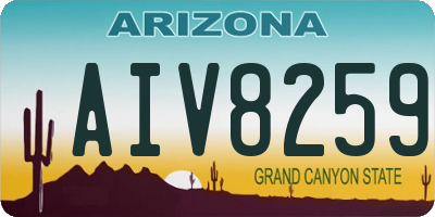 AZ license plate AIV8259