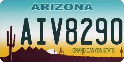 AZ license plate AIV8290